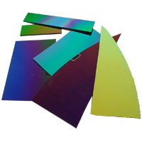 Dichroic op zwart 2mm (100 gram scrap)